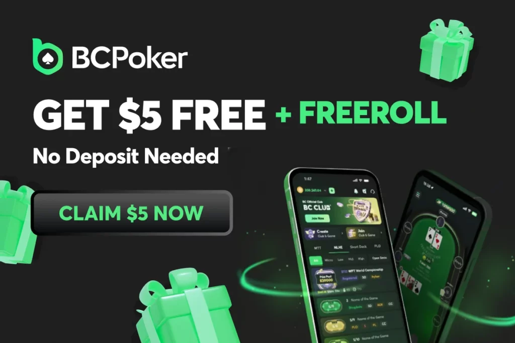 Get free bonus on Mobile at BC poker